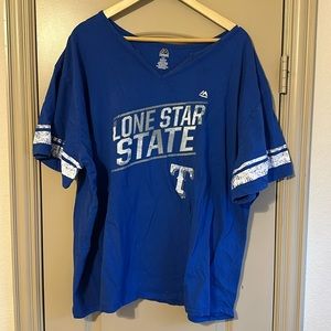 Texas Rangers Majestic T-Shirt 3XL Blue